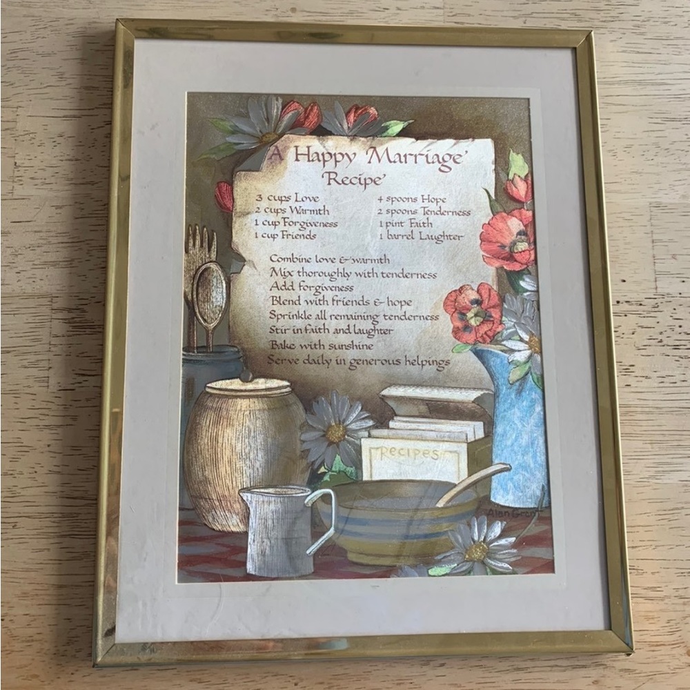 A Happy Marraige Recipe Decor